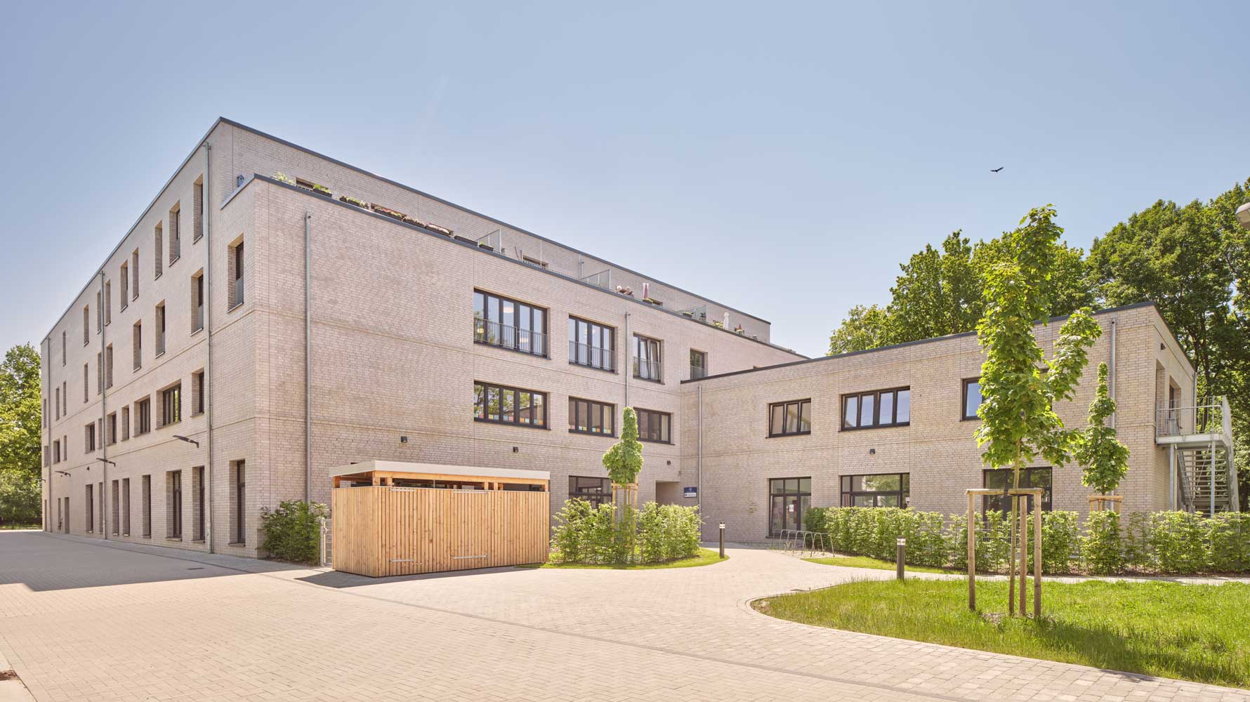 Mehrgenerationenhaus Graubündener Straße Rückansicht